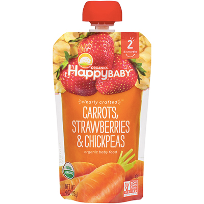 products that make moms' lives easier: Happy Baby Organics Clearly Crafted Baby Food Pouches