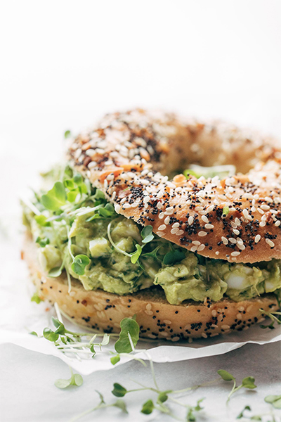 vegetarian recipes: The Best Avocado Egg Salad from Pinch of Yum