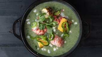 Warm Up With This Lobster Verde Chili Recipe