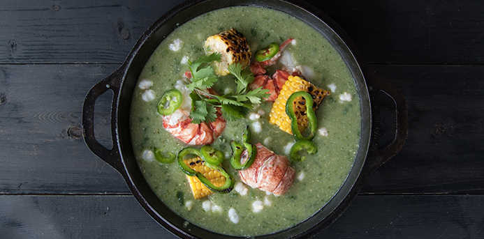 Warm Up With This Lobster Verde Chili Recipe