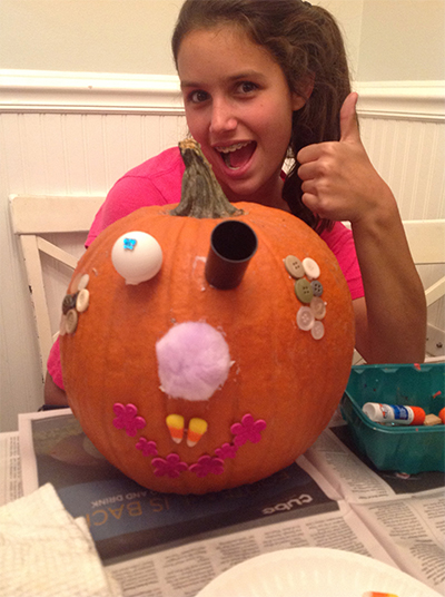 Halloween fun: decorate pumpkins