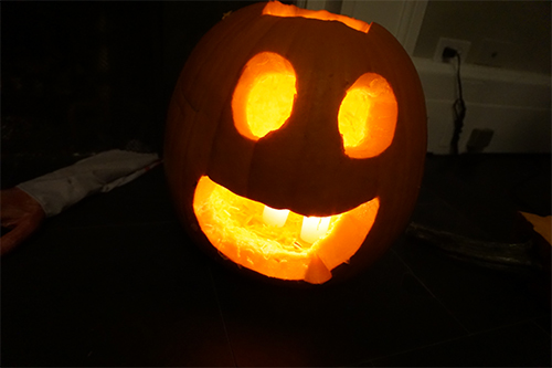Halloween fun: jack-o'-lantern