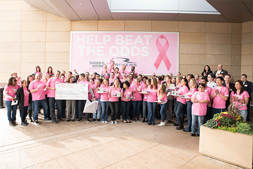 Rivers Casino: volunteers at Susan G. Komen