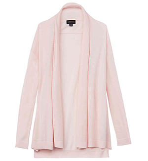 breast cancer awareness month: Carlisle Knights Shell Cashmere Cardigan
