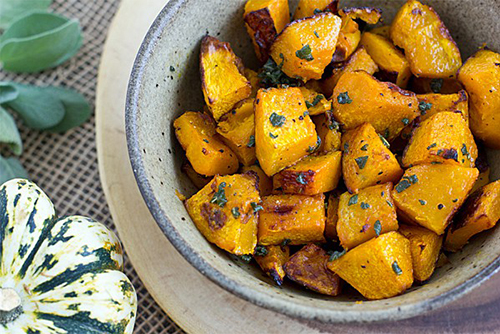 squash recipes: Roasted Ambercup Squash with Brown Butter from Oh My Veggies