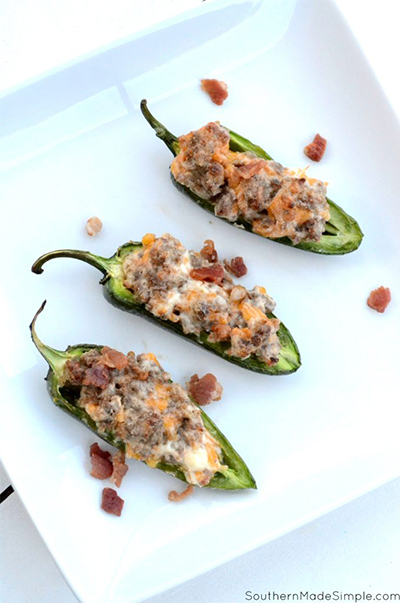 tailgate recipes: Easy Jalapeno Poppers from Southern Made Simple