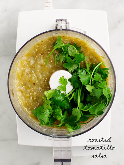 tailgate recipes: Roasted Tomatillo Salsa from Love & Lemons