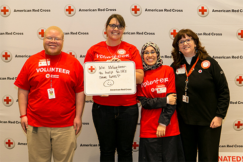 Red Cross volunteers