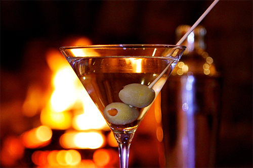 bar cart: martini