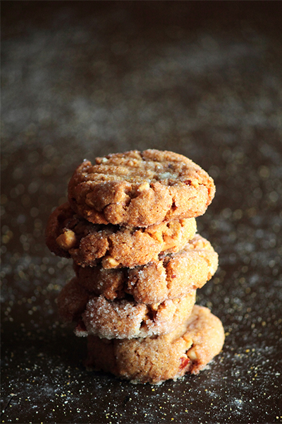 cookie recipes: Peanut Butter Cornmeal Cookies from Pastry Affair