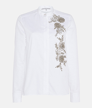 holiday fashion: Stella McCartney Lea White Beaded Shirt