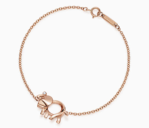 Valentine's Day gifts: Tiffany elephant charm bracelet