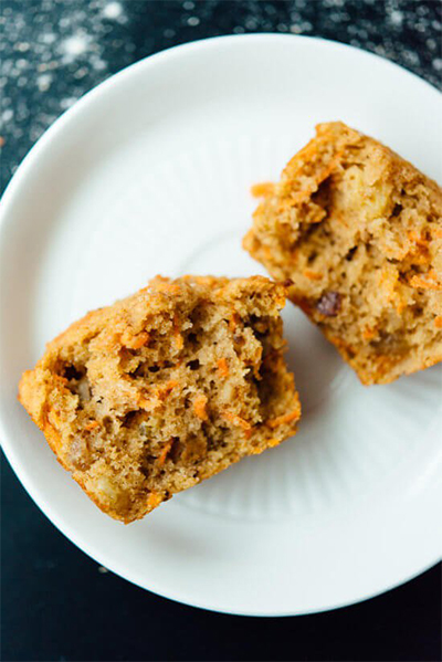 winter produce: Healthy Carrot Muffins from Cookie and Kate