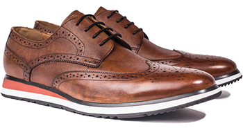 Father's Day Gift Ideas: Marc Nolan Jasper Cognac Wing Tip Sneakers