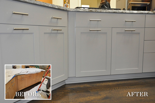 Hester Painting & Decorating: cabinets — before & after