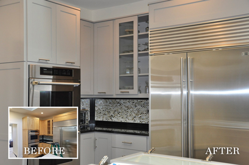 Hester Painting & Decorating: cabinets (before & after)