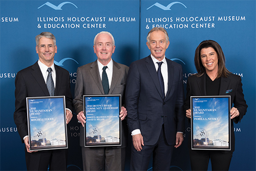 Illinois Holocaust Museum Humanitarian Awards: Mitchell Feiger, David Hiller, Tony Blair and Pamela Netzky