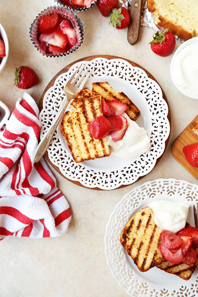 Memorial Day Barbecue Recipes: Grilled Strawberry Shortcake from Joy the Baker