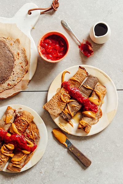 brunch recipes: 5-Ingredient Buckwheat Crepes from Minimalist Baker