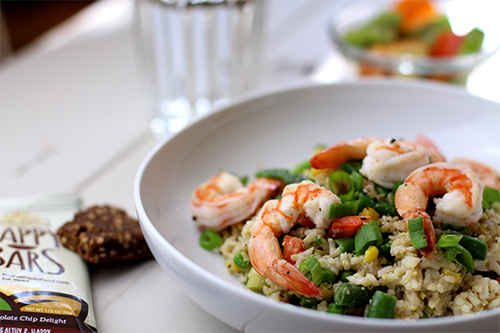 healthy lunches: Julie Upton's stir-fried rice with shrimp