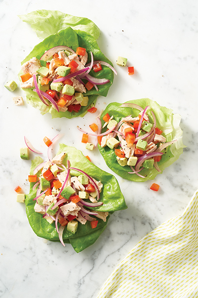 healthy lunches: Meghan Sedivy's Tuna Avocado Lettuce Wraps