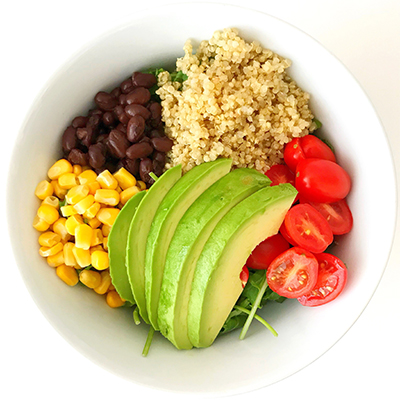 healthy lunches: Rebecca Elbaum's rainbow salad