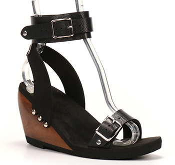 summer shoes: Mohop High Wedge Ankle Cuff