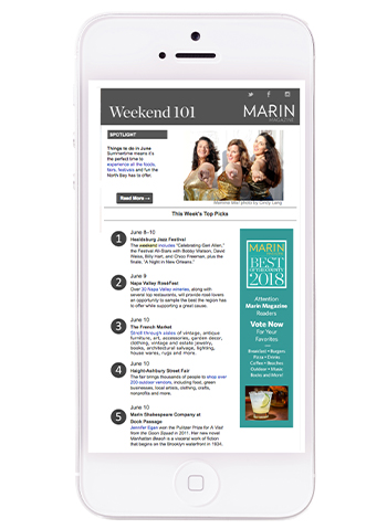 MARIN Magazine: Weekend 101