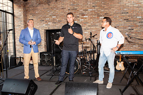 Anthony Rizzo and @properties co-founders Thad Wong and Mike Golden