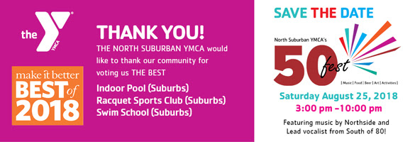 North Suburban YMCA Best of 2018 Ad