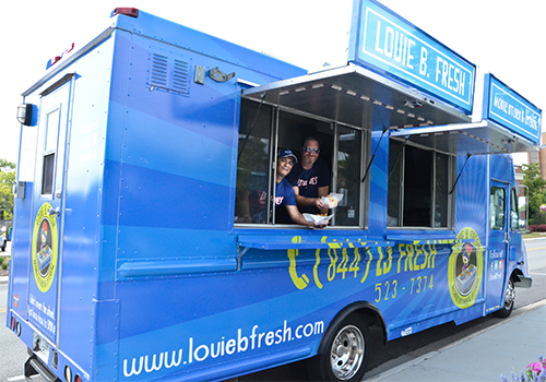 food trucks: Pete Weiss and Jose Santuario of Louie B. Fresh