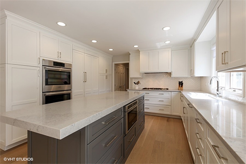 Lewis Floor and Home: white cabinets
