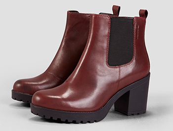 fall boots: Vagabond Grace Bordo Leather Boots