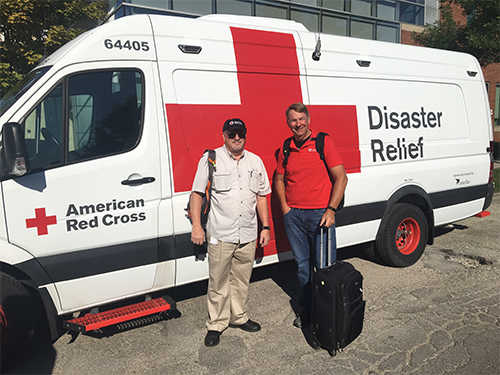 Hurricane Florence: Chicago Red Cross volunteers Tim Zeller and Terry Nosal