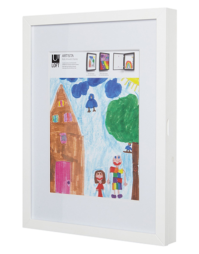 organizing children's artwork: Target frames