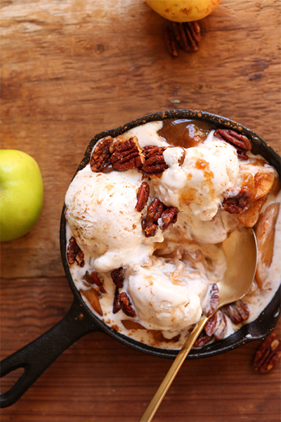Fall Dessert Recipes: Apple Pie Sundaes from Minimalist Baker
