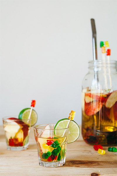 Halloween Candy Recipes: Gummy Bear Sangria from My Name is Yeh