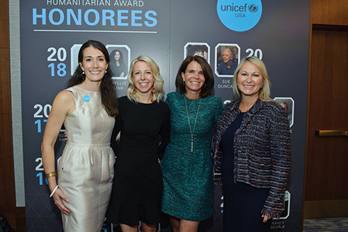 UNICEF Chicago Humanitarian Awards Luncheon: Elizabeth McCostlin, Jennifer Zaugh, Amy Brown, Cecilia Pikul