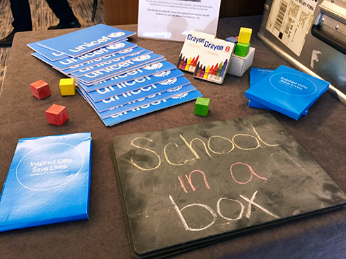 UNICEF Chicago Humanitarian Awards Luncheon: School-in-a-Box kit