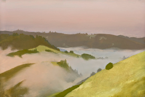 Yaz Krehbiel and 10,000 Degrees: Loma Alta Fog Painting by Yaz Krehbiel
