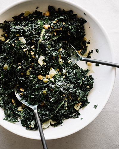 Vegetable Side Dishes for Thanksgiving: Golden Fennel Kale Chop from Sprouted Kitchen