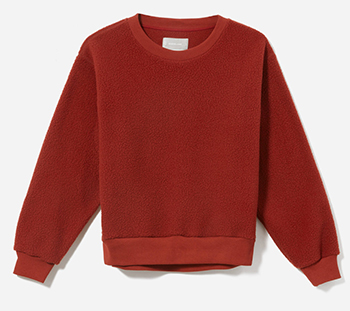 Winter Fashion: Everlane ReNew Fleece Sweatshirt