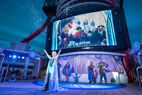 Disney Cruise: Frozen Deck Party
