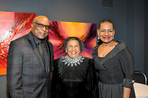 museum of science and industry: Frank Walton, Peggy Montes, Pam Walton