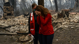 American Red Cross Helps People Affected by the California Wildfires