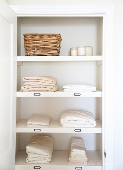 Linen Closet Organization: Julie Blanner