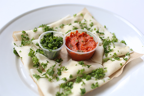 Vegan Dishes at Chicago Restaurants: Chicago Raw Turnip Ravioli