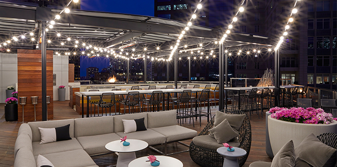 Rooftop bar loews Highest Outdoor
