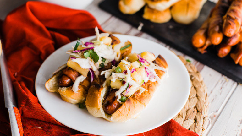 5 Hot Dog Recipes for Memorial Day and Beyond: Hawaiian Hot Dog from Char-Broil