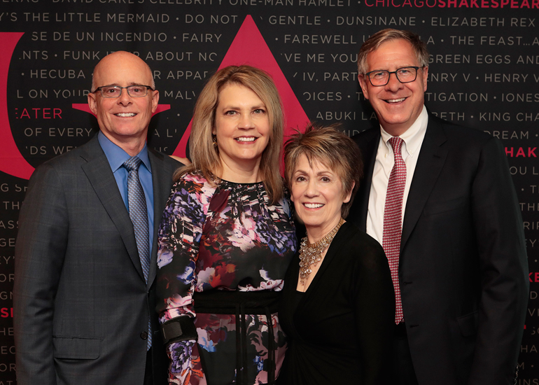 Chicago Shakespeare Theater GALA 2019: Ray Whitacre, Dianne Whatton, Barbara Gaines, and David Casper